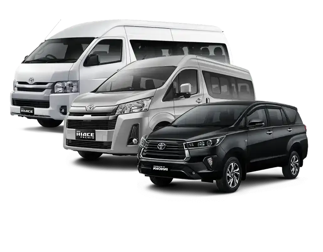 Armada Utama Aldira Transportation - Hiace Premio, Hiace Commuter, Innova Reborn